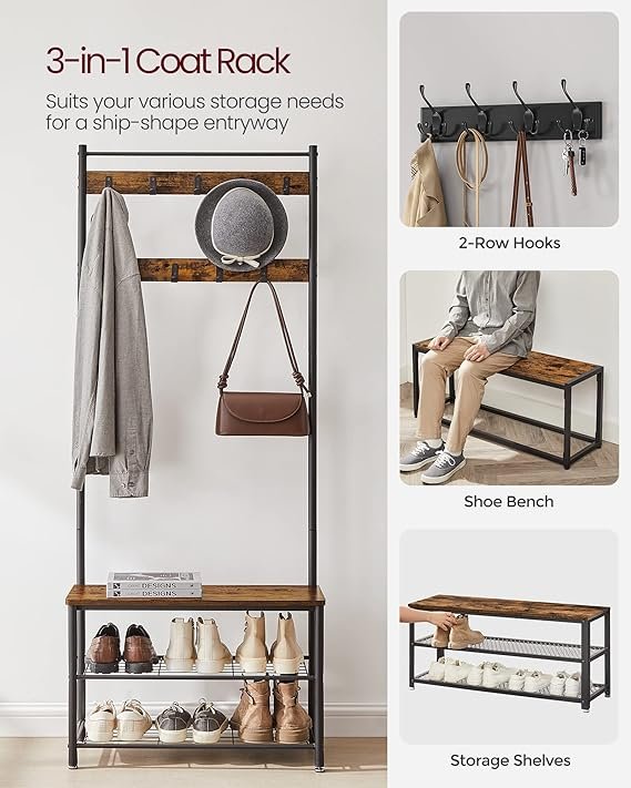 Entry Bench with Shoe Storage - Image 2